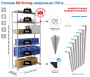 Стеллаж металлический MS STRONG 1600х700х400 (4 полки)