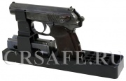 Ложемент пластиковый под пистолет Макарова и аналоги с возможностью хранения двух обойм и 16 патронов.